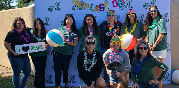 A group of PTA members at the PTA Meet + Greet